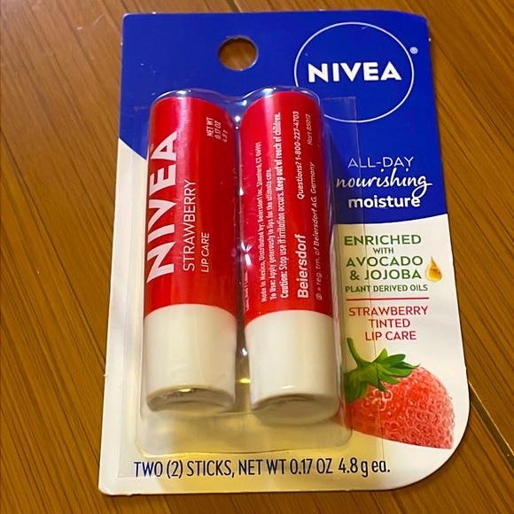 Nivea Makeup Strawberry Tinted Lip Care Nivea Lip Balm Poshmark